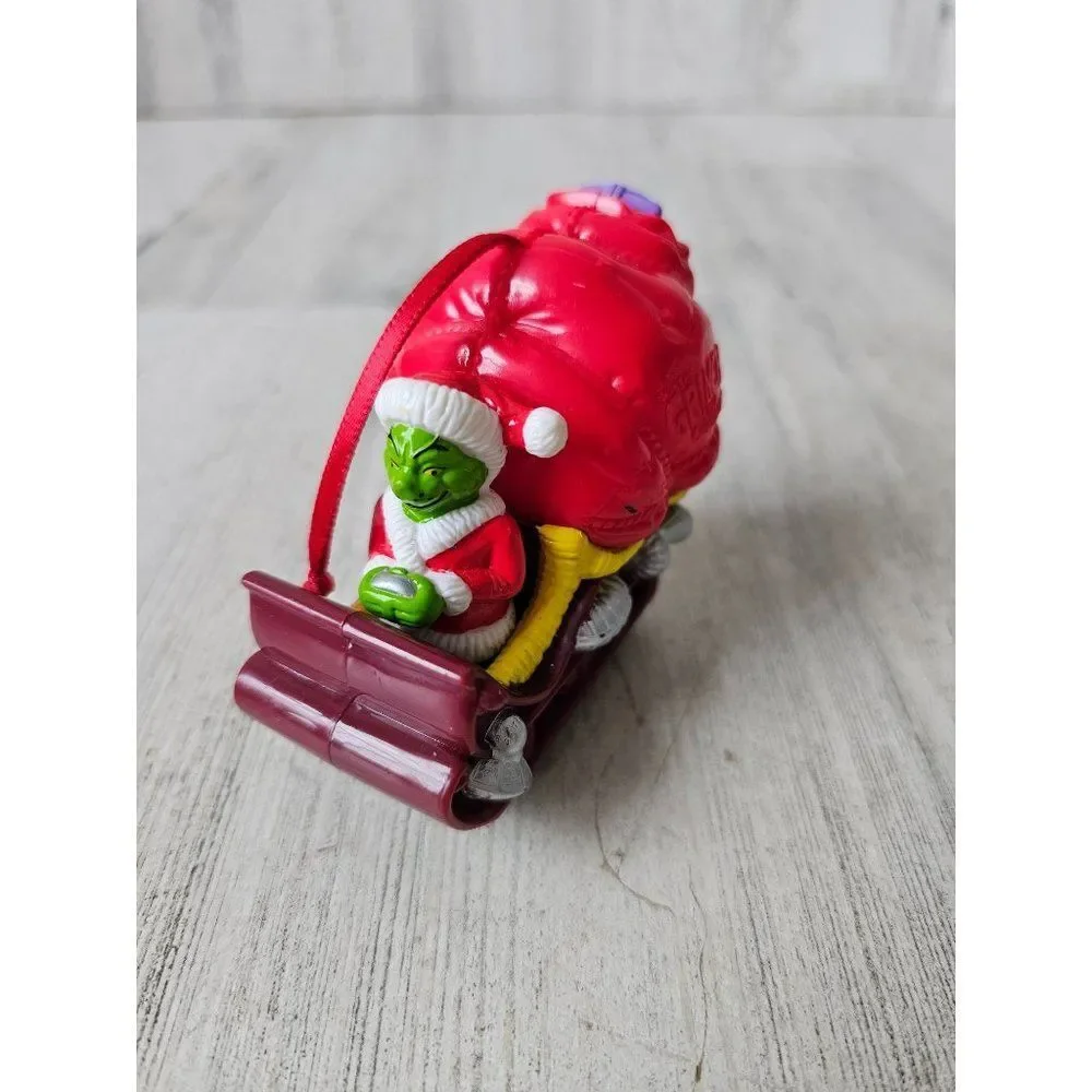 Grinch sleigh‎ ornament vintage Xmas tree presents